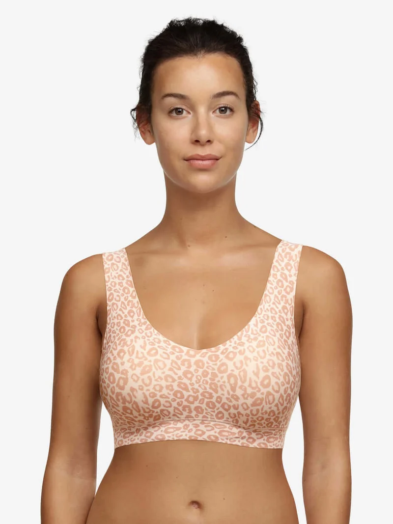 Chantelle - Wattiertes Softstretch-Top mit Leo-Neutraldruck