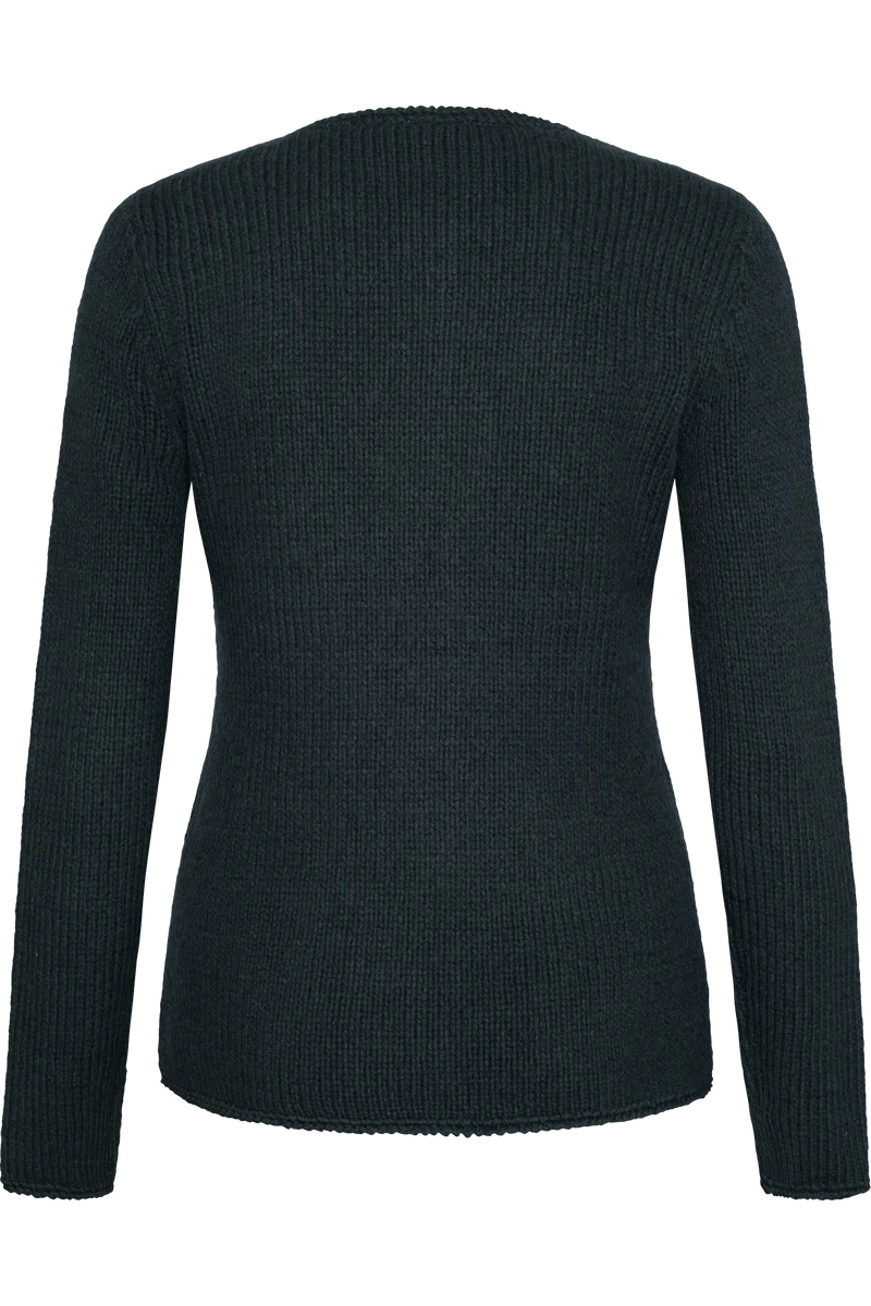 Damen Strickjacke mit Wolle - blau