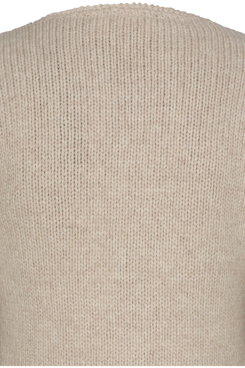 Damen Strickjacke mit Wolle - beige