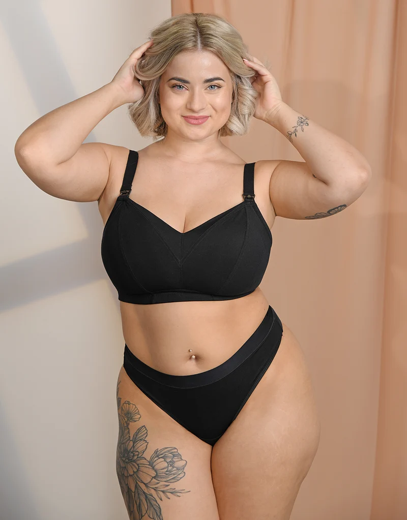 Still-Bralette-Set 2x Cozymama Black/Ivory