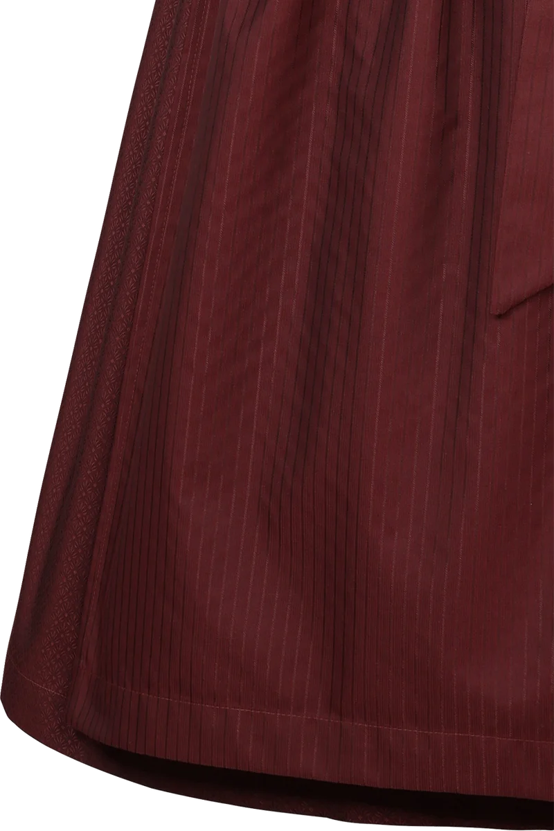 Monochromes Cord-Dirndl mit abtrennbaren Flügelärmeln - henna