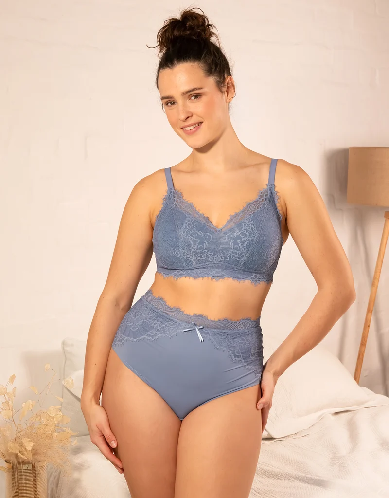 High-Waist-Panty Sensla Bluegrey