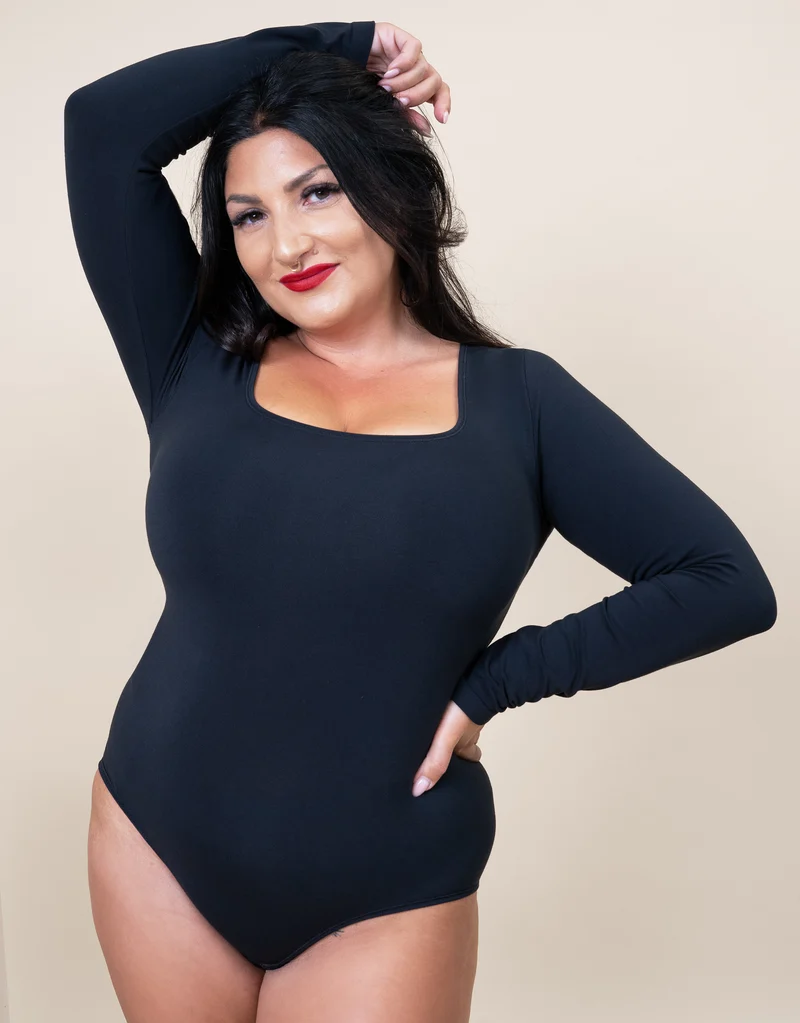 Body-Set 2x Cozy Long Black/Bordeaux