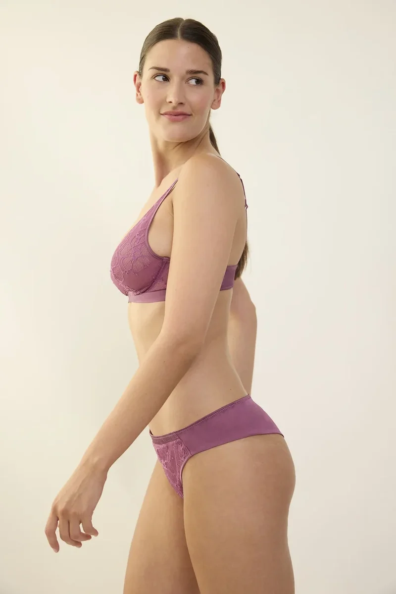 Lejaby - Silk N Lace Bügel-Triangel-BH Rubis Rose