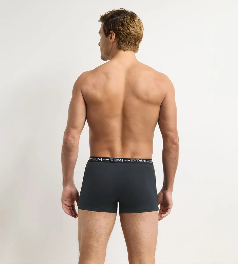 4er-Pack Boxershorts für Herren in Grau, Dunkelgrau, Blau und Dunkelblau aus Coton Stretch