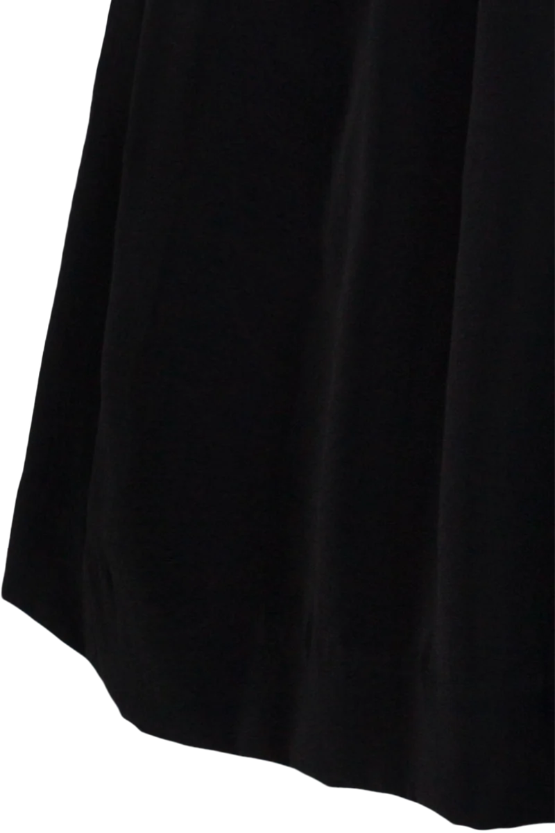 Midi-Dirndl 70cm mit Samtmieder - schwarz