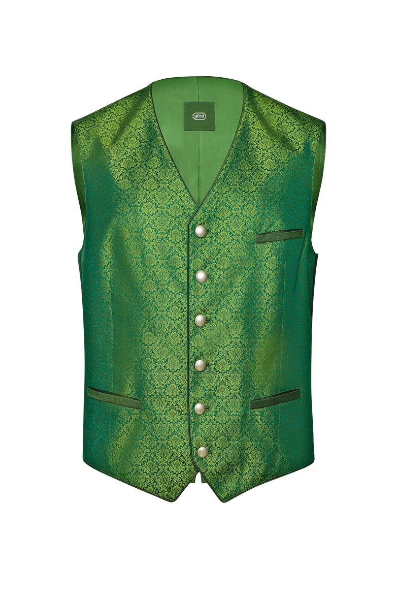 Gilet aus Seidenjacquard