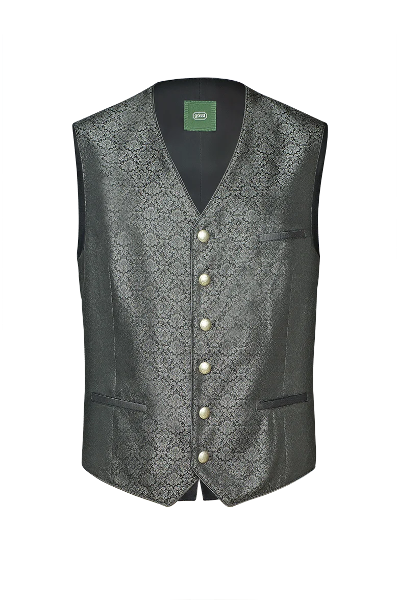 Gilet aus Seidenjacquard