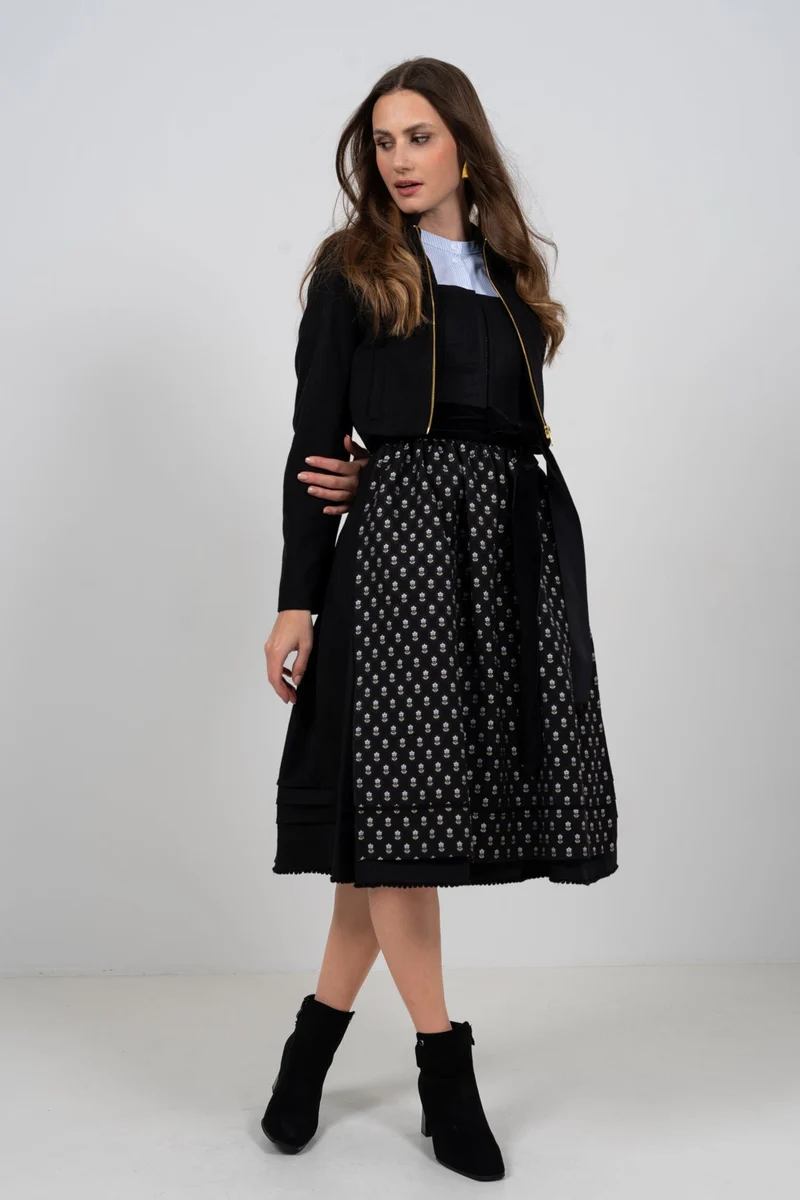JACKE BLOUSON LODEN SCHWARZ