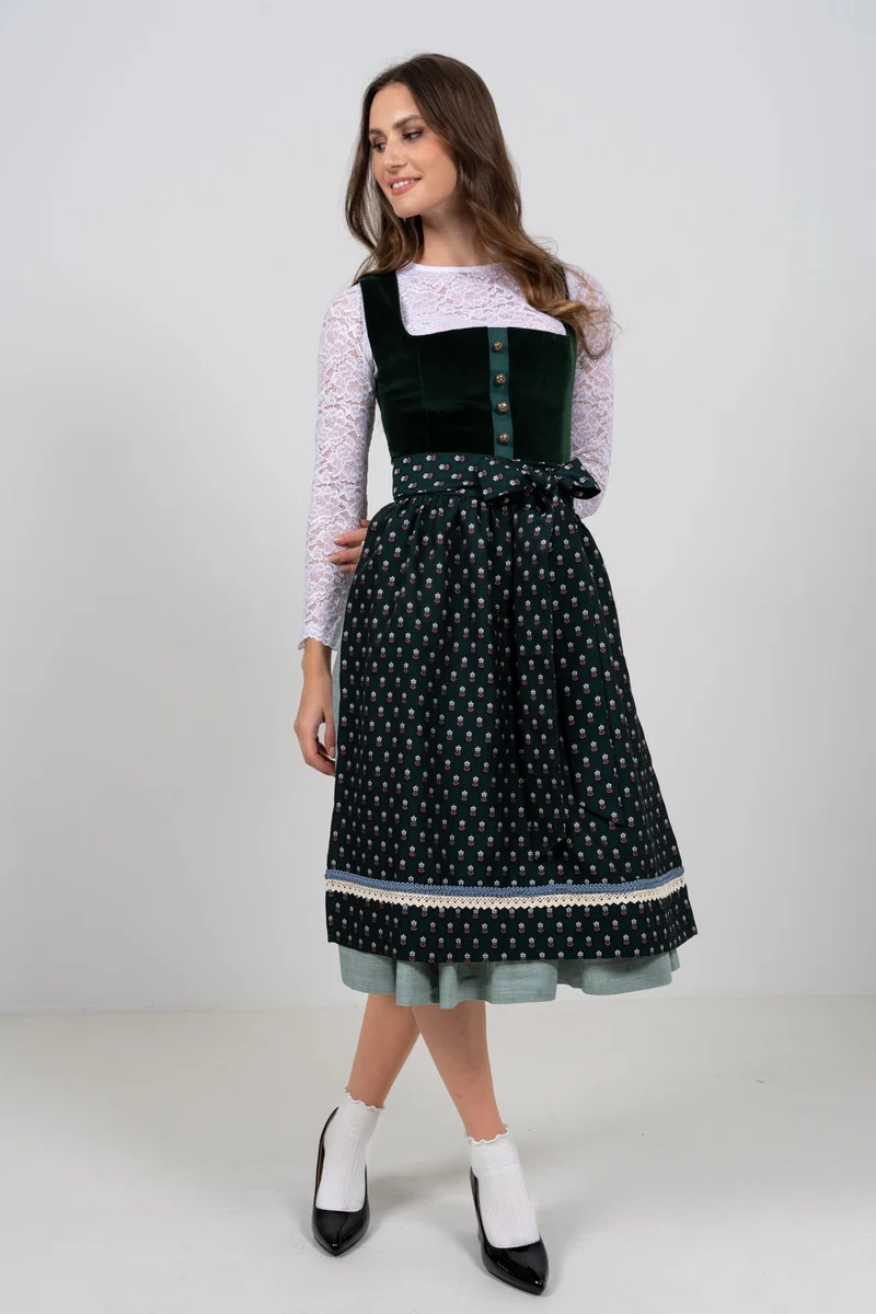 SPITZENOBERTEIL STRETCH FLORALS WEISS