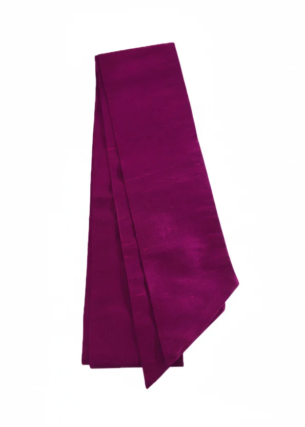 Dirndl Schleifenband - 100% Seide in berry-pink