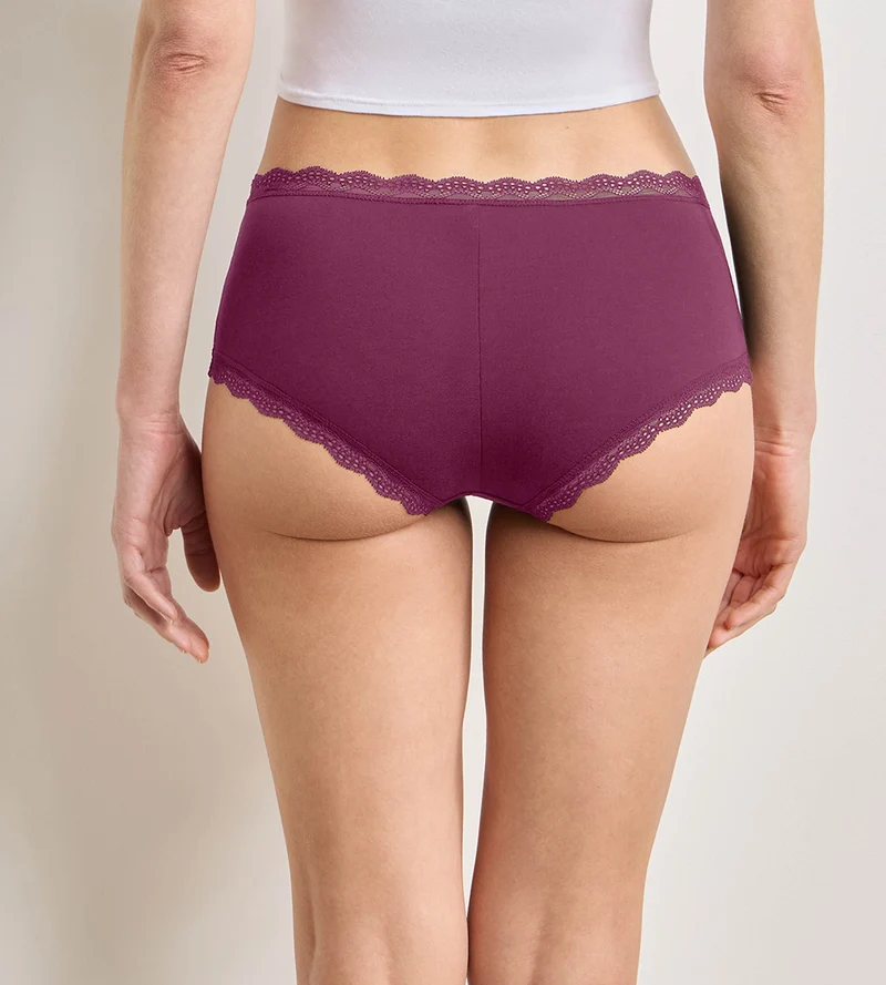 2er-Pack smaragdrosa Daily Coton Dentelle Shorts