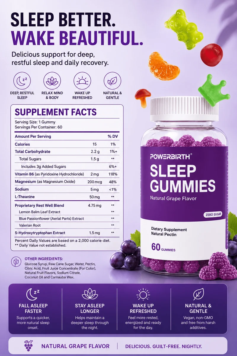 TS Schlafgummibärchen – Melatonin, Magnesium & L-Theanin