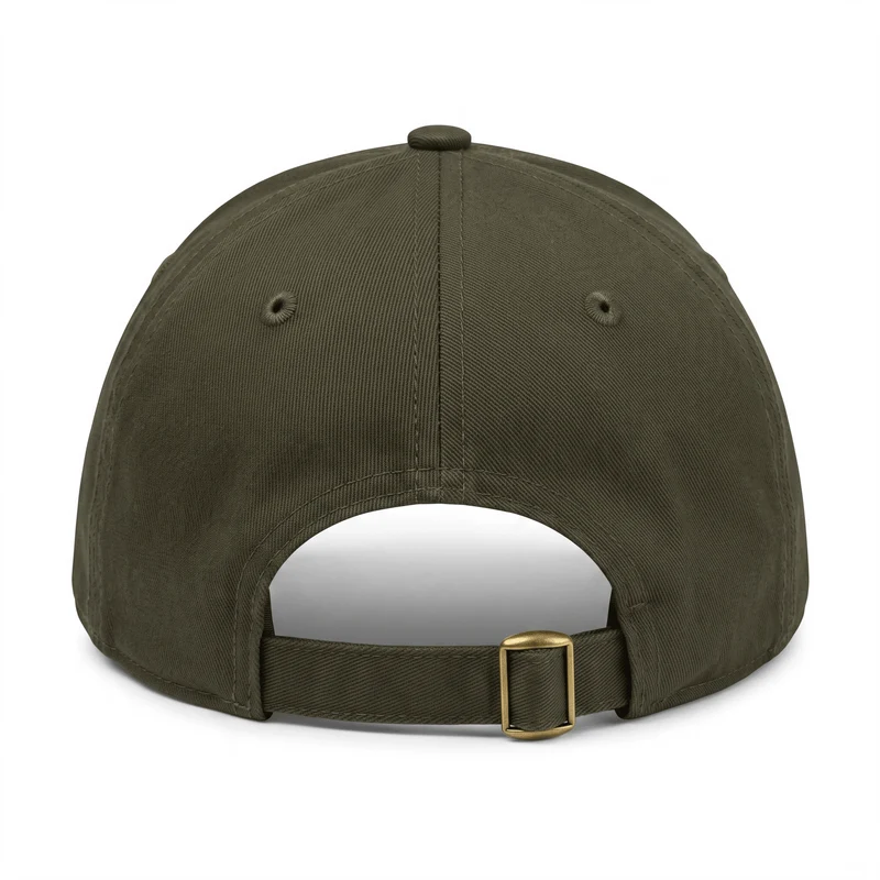 Olive TEASEFASHION Signature Baumwoll-Twill-Kappe