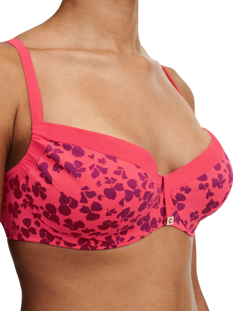 Chantelle Bademode – Blumen bedeckender Bügel-BH (verstellbar) Hibiskus