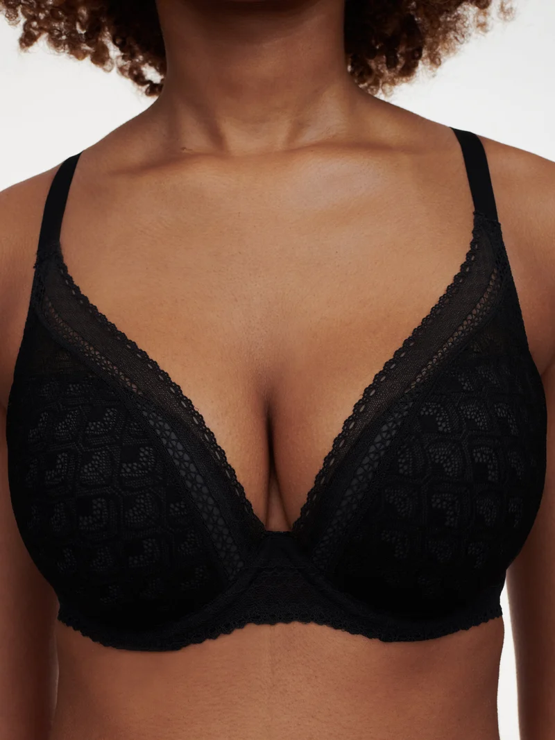 Chantelle - Ace Plunge T-Shirt-BH Schwarz