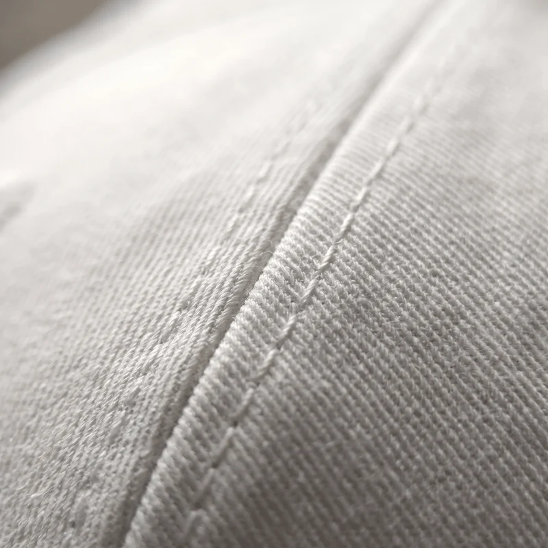 Weiße TEASEFASHION Signature Baumwoll-Twill-Kappe