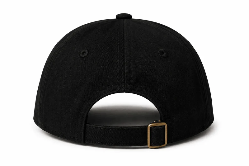 Schwarze TEASEFASHION Signature Baumwoll-Twill-Kappe