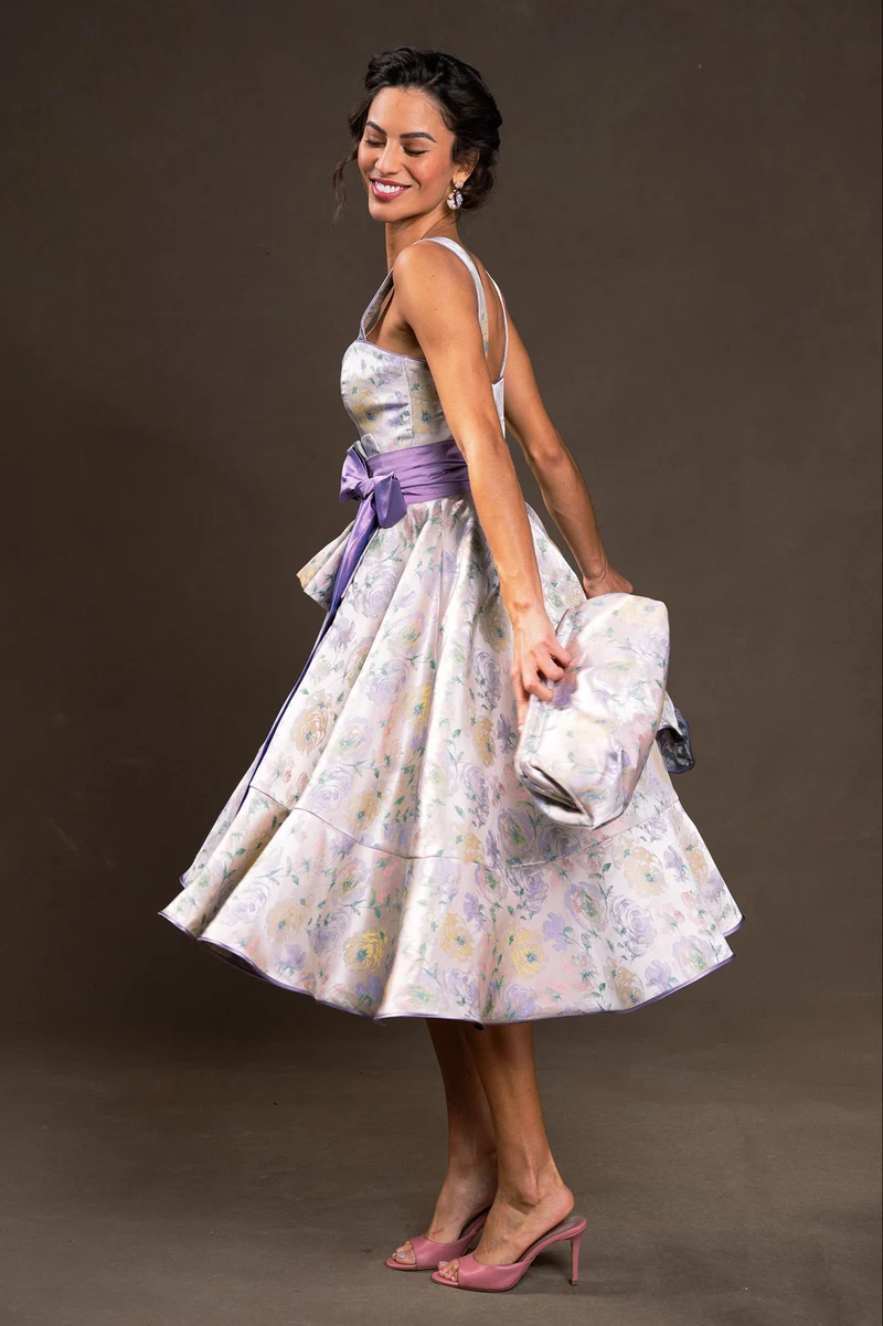 Dirndlkleid aus floralem Jacquard - Primavera