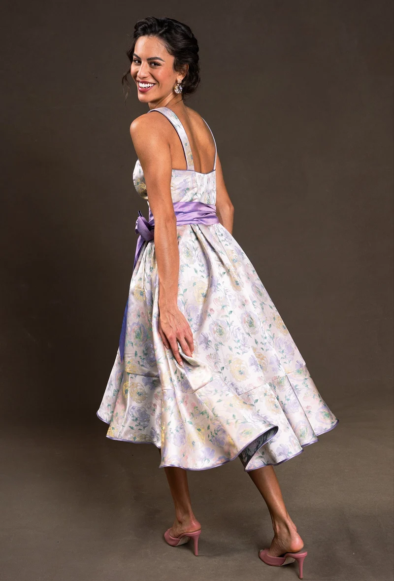 Dirndlkleid aus floralem Jacquard - Primavera