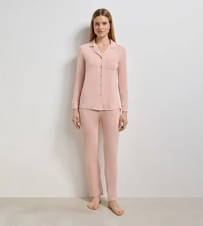 Puderrosa Pyjamahemd Soft Blush