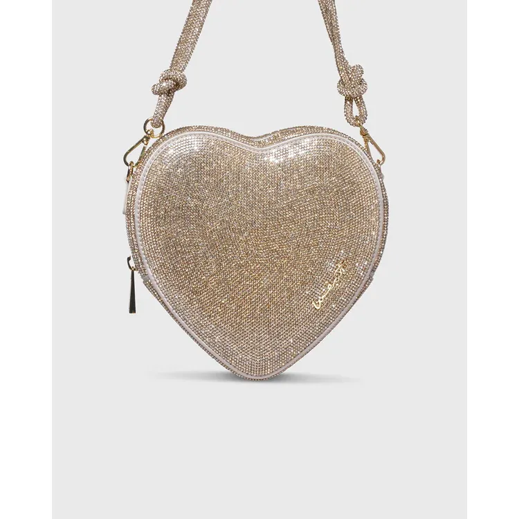 Herz Tasche in champagne