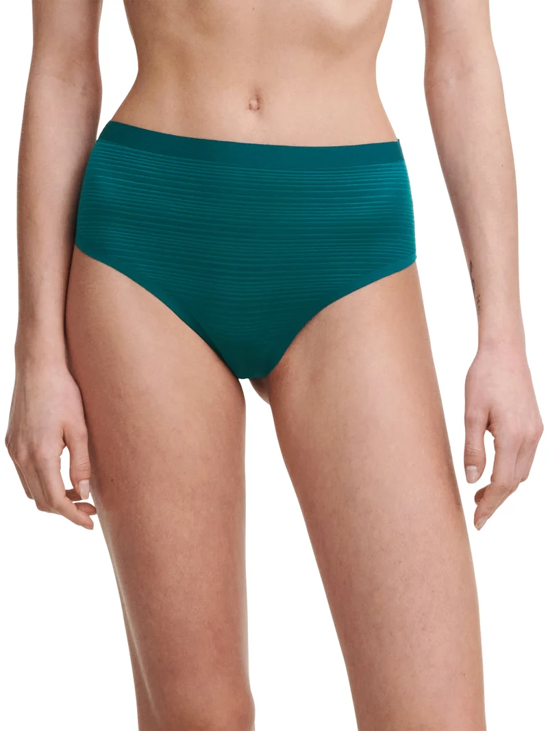 Chantelle - Tanga mit hoher Taille und Softstretch-Streifen in orientalischem Grün
