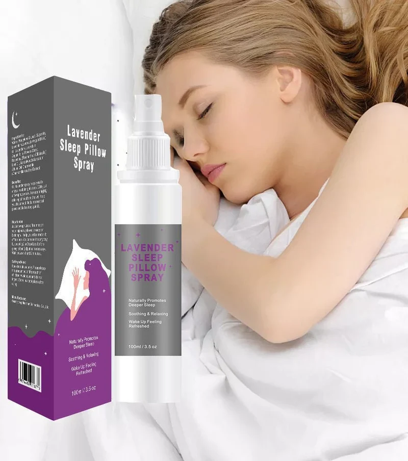 Natürliches Lavendelöl-Aromatherapie-Kissenspray für tiefen Schlaf