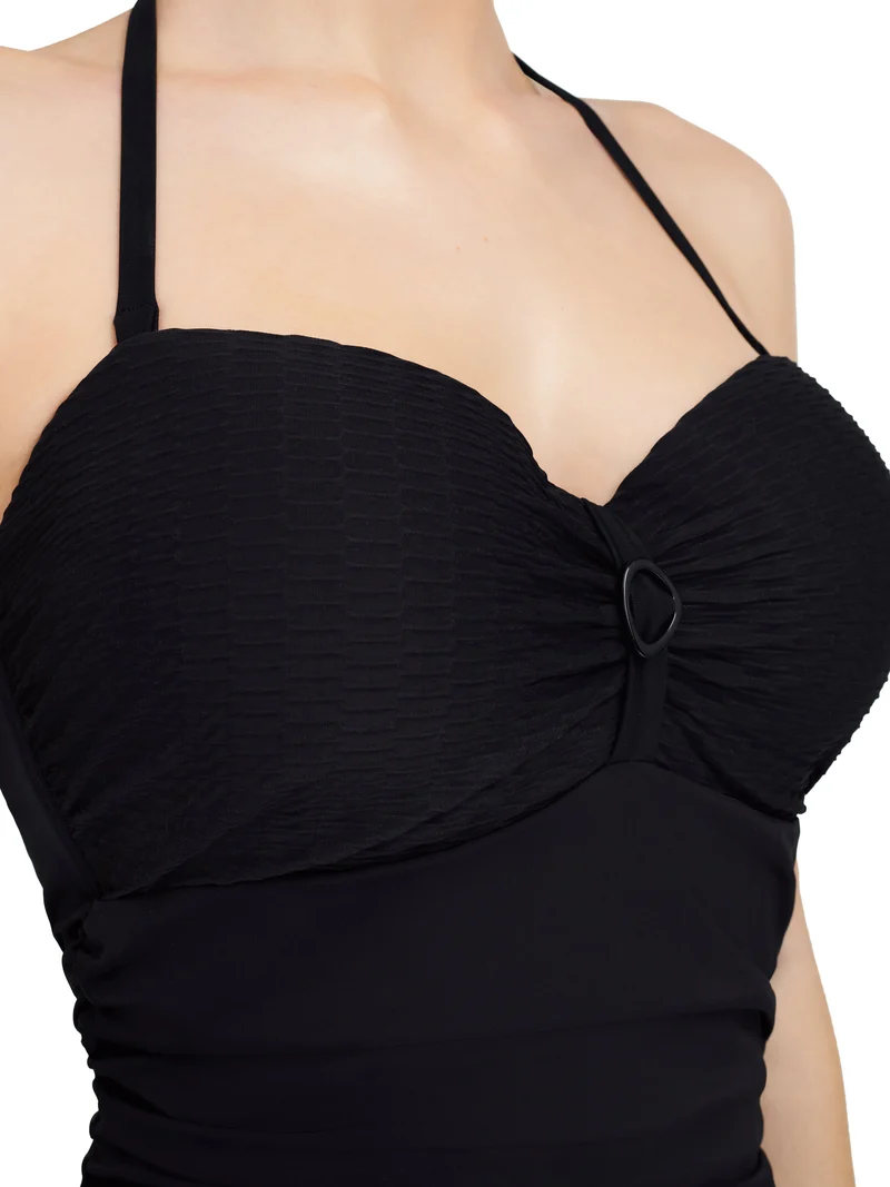 Femilet Bademode – Bonaire Bandeau T-Shirt Badeanzug Schwarz