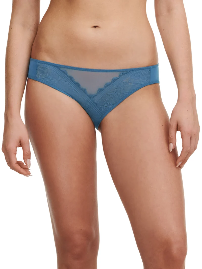 Chantelle Easyfeel - Floral Touch Evolutive Brief Jeans Blau