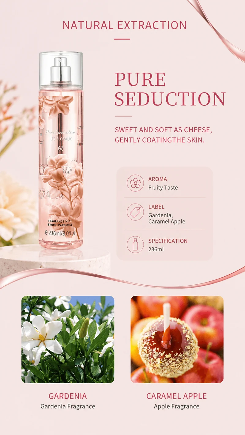 Körperspray Midnight – Pure Seduction | Feiner Duftnebel aus Gardenie und Karamellapfel