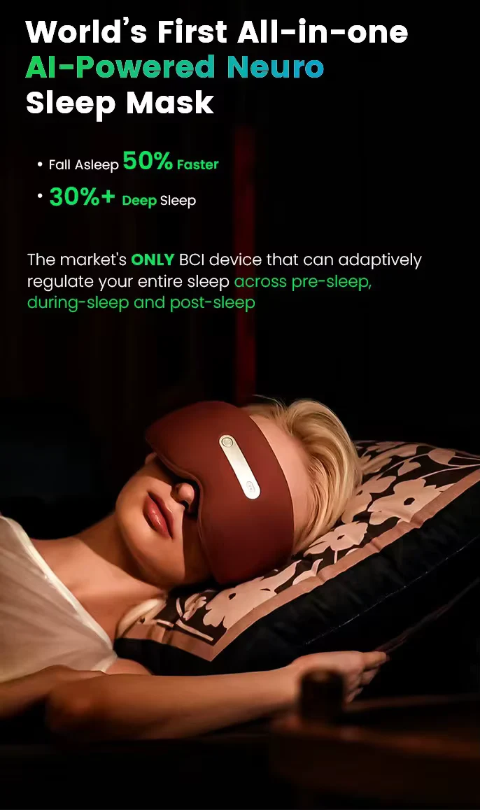 Die weltweit erste KI-gestützte All-in-One-Neuro-Schlafmaske