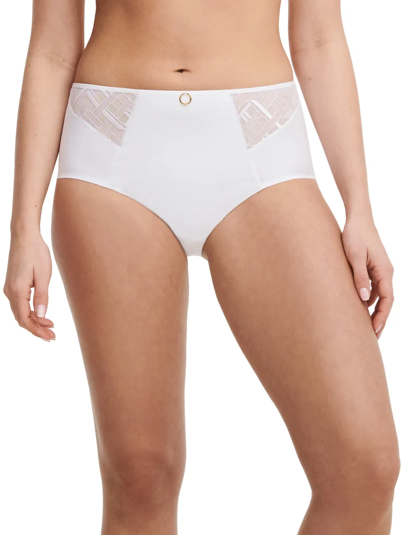 Chantelle – Graphic Support High Waisted Support Full Brief Weiß