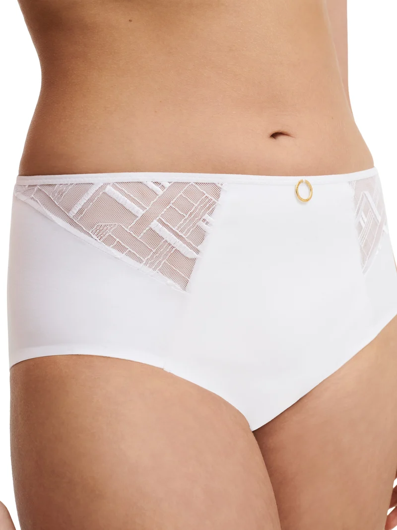 Chantelle – Graphic Support High Waisted Support Full Brief Weiß