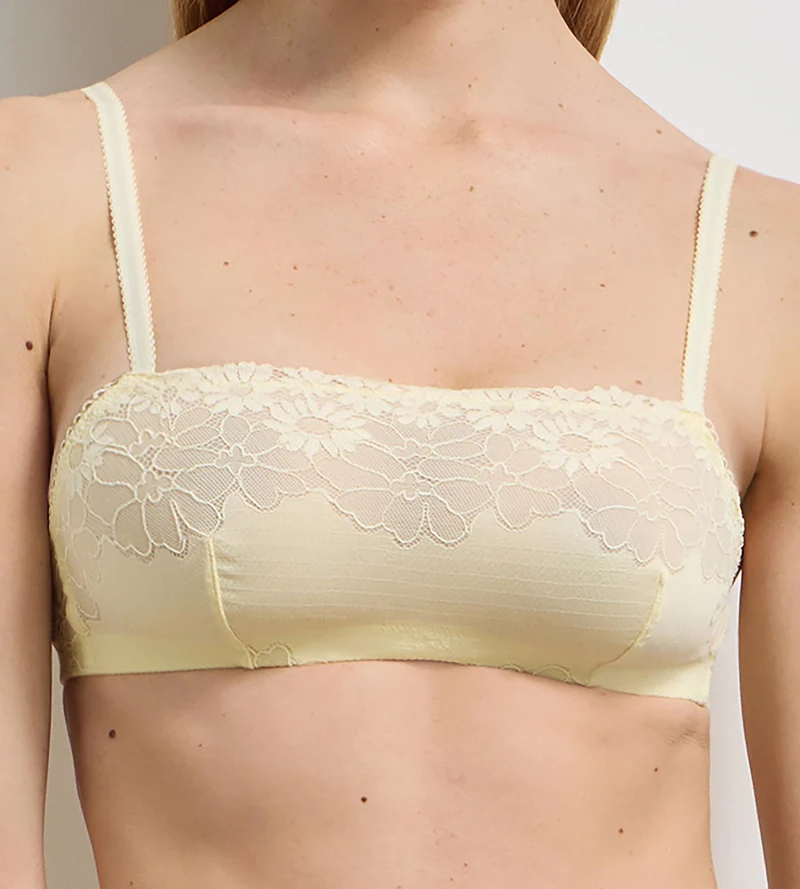 Weiche, bügellose Bralette in Vanille von Slow Days Fresh Vibes