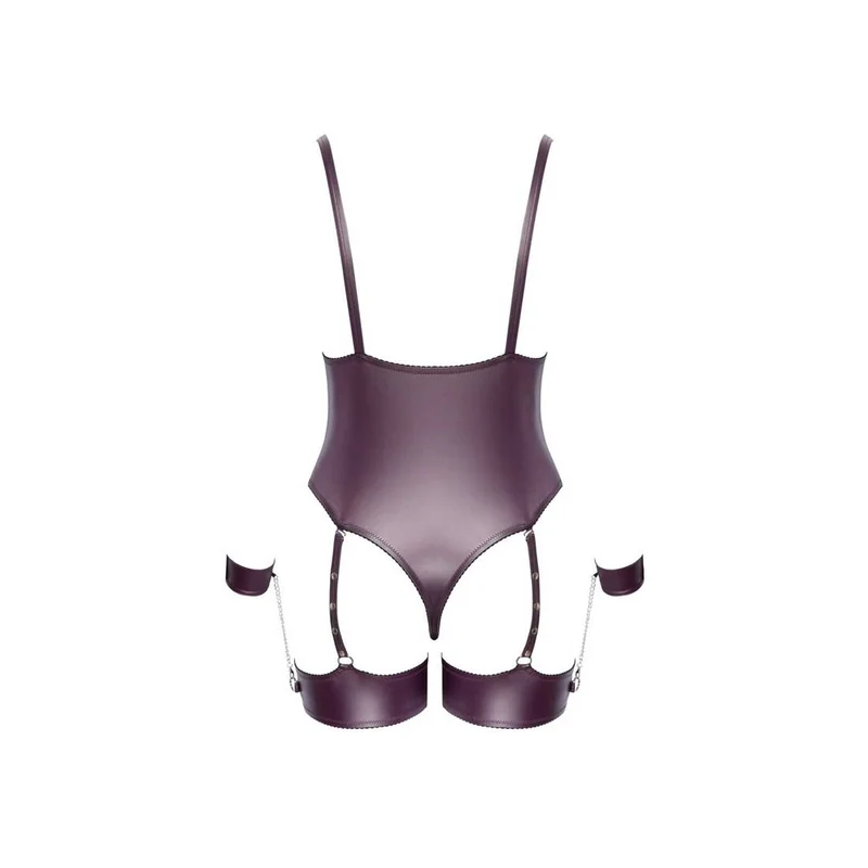 Stringbody XL-3XL mit soften Bein- und Handfesseln "Leya"