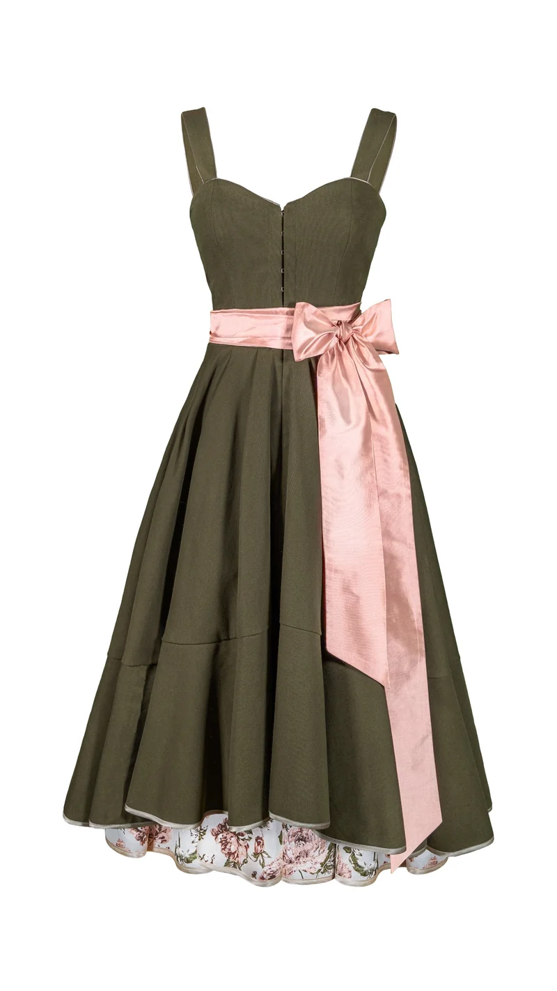 Designerdirndl in nadelgrün - Faro