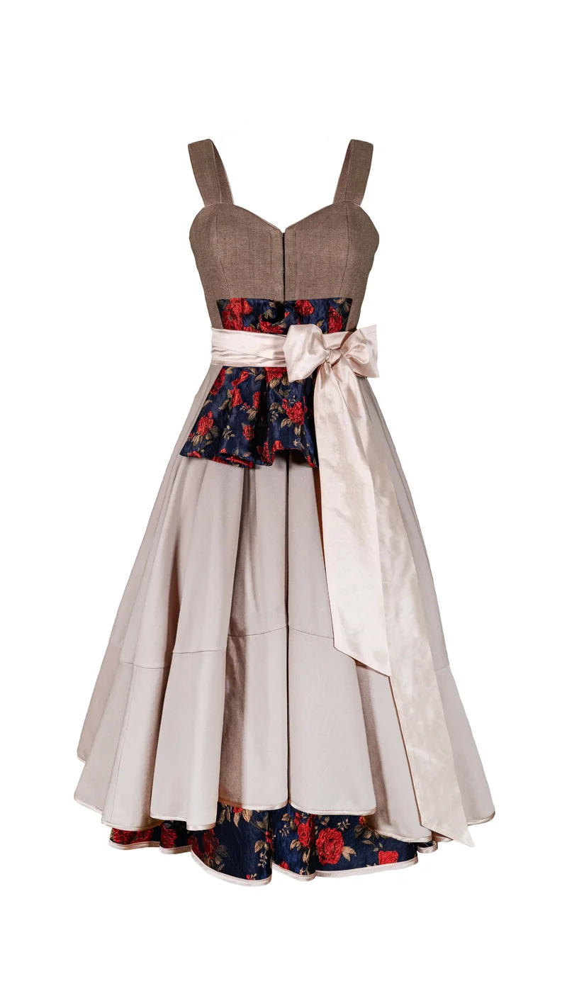 Trachtenkleid in beige, sand - Douro