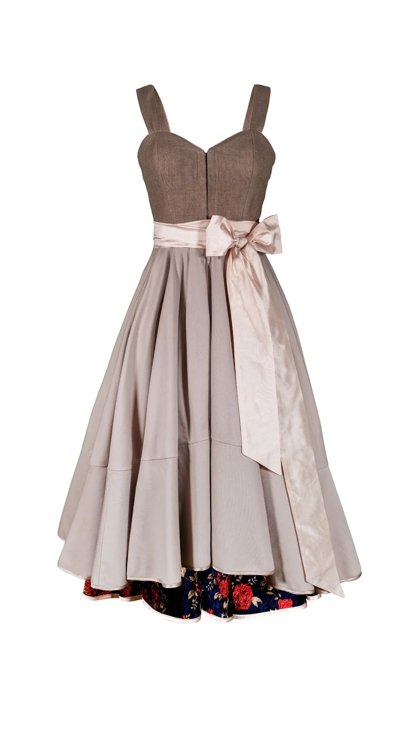 Trachtenkleid in beige, sand - Douro
