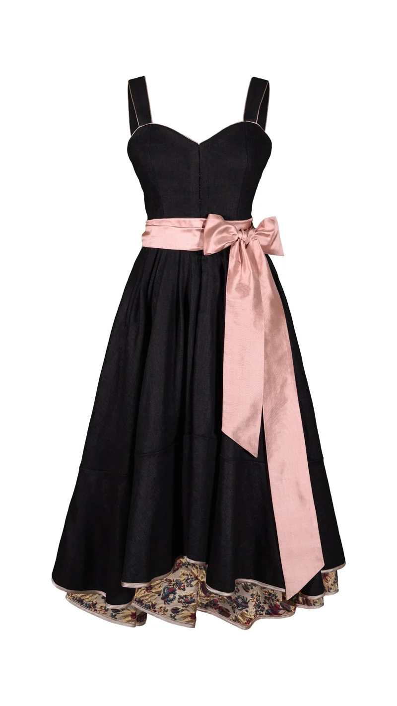 Designerdirndl in schwarz - Sagres