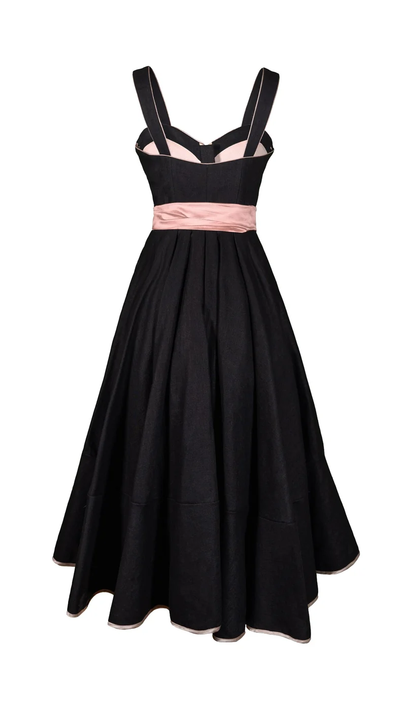 Designerdirndl in schwarz - Sagres