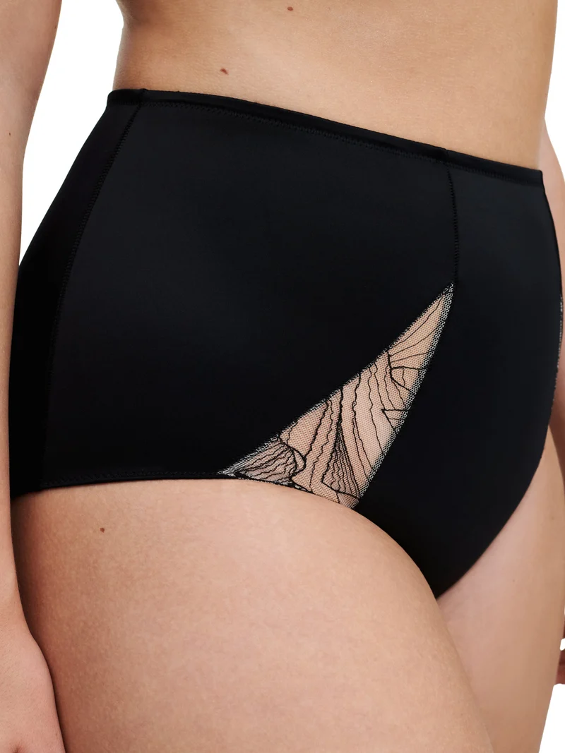 Chantelle - Tattoo Love High-Waist-Brief Schwarz / Goldbeige
