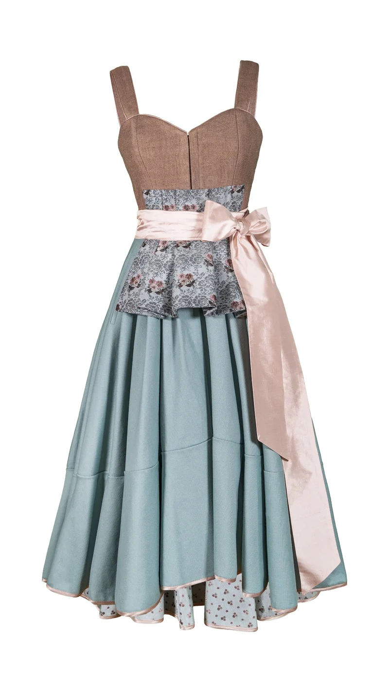Designerdirndl in aqua - Marinha Comporta