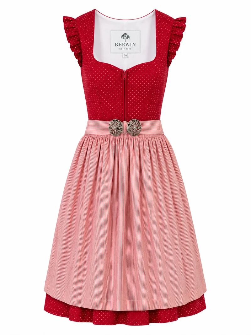Dirndl mit Flügelarm und Schließe