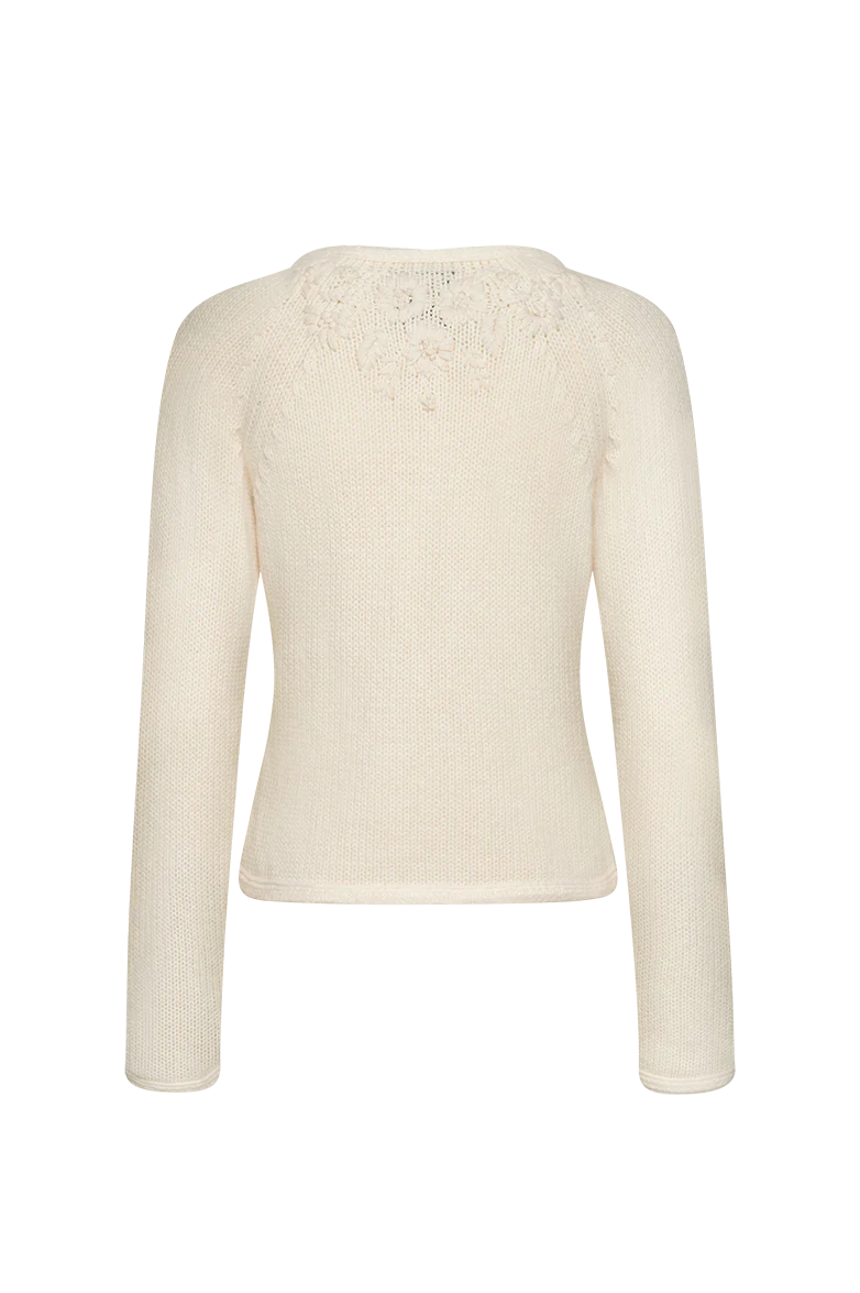 Bouquet-Strickjacke