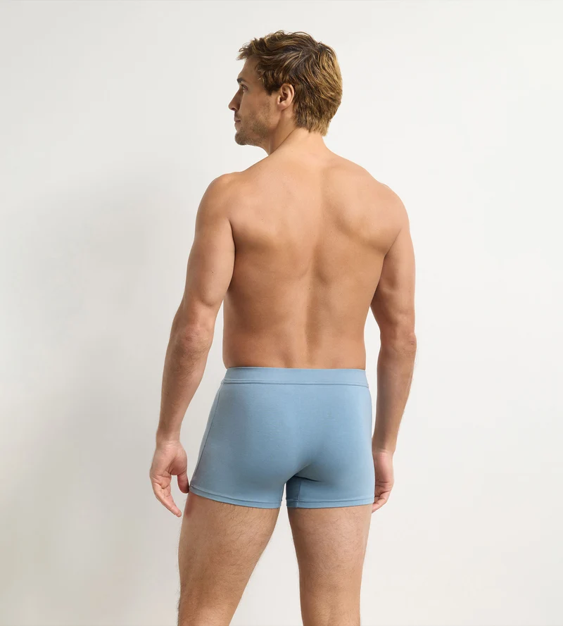 Herren-Boxershorts mit elastischem Bund in Azurblau von Gentleman