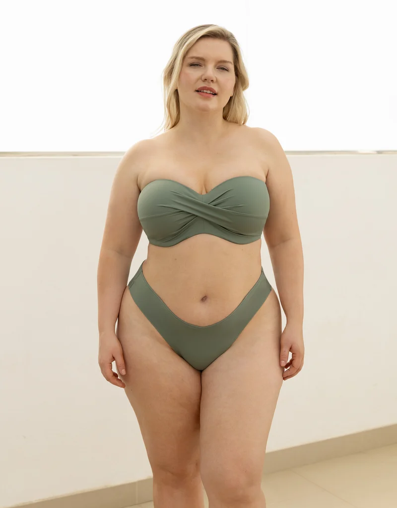 Bikini-Brazilian-Slip Monaco Khaki