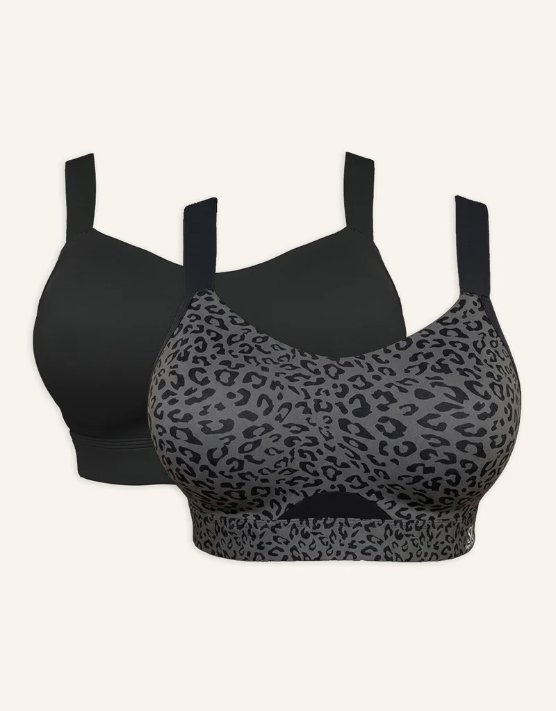 Sport-BH-Set 2x Jive Black/Leo