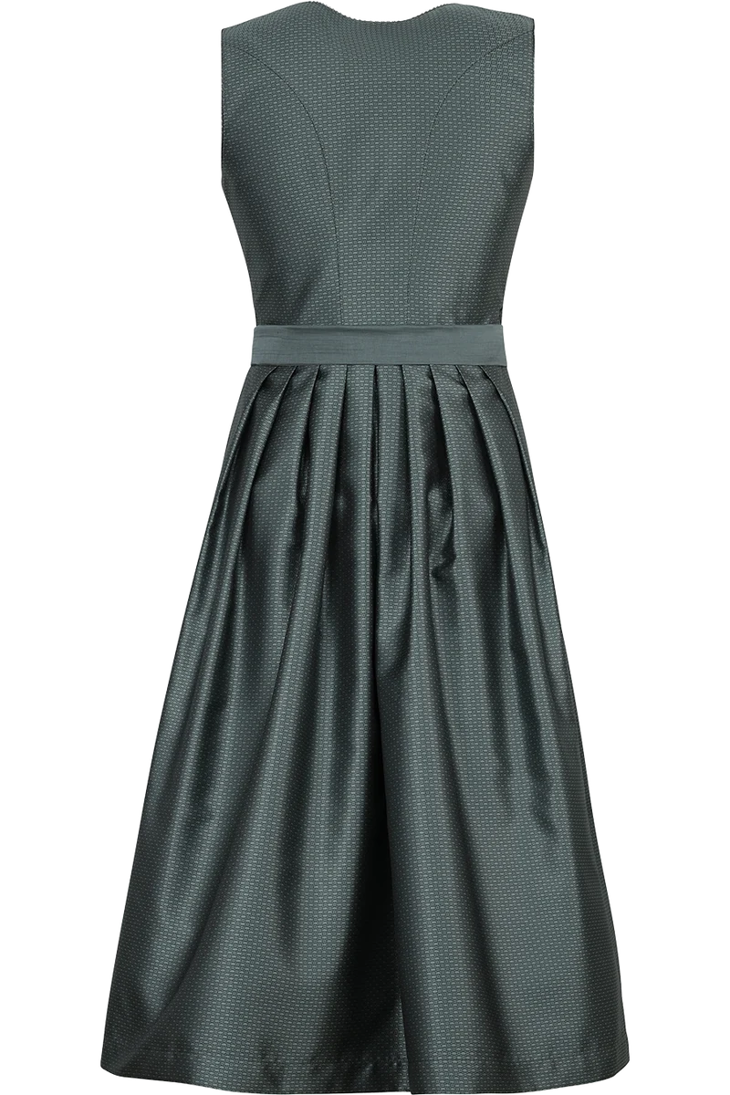 Midi-Dirndl 65cm in Ton-in-Ton-Optik - thymian