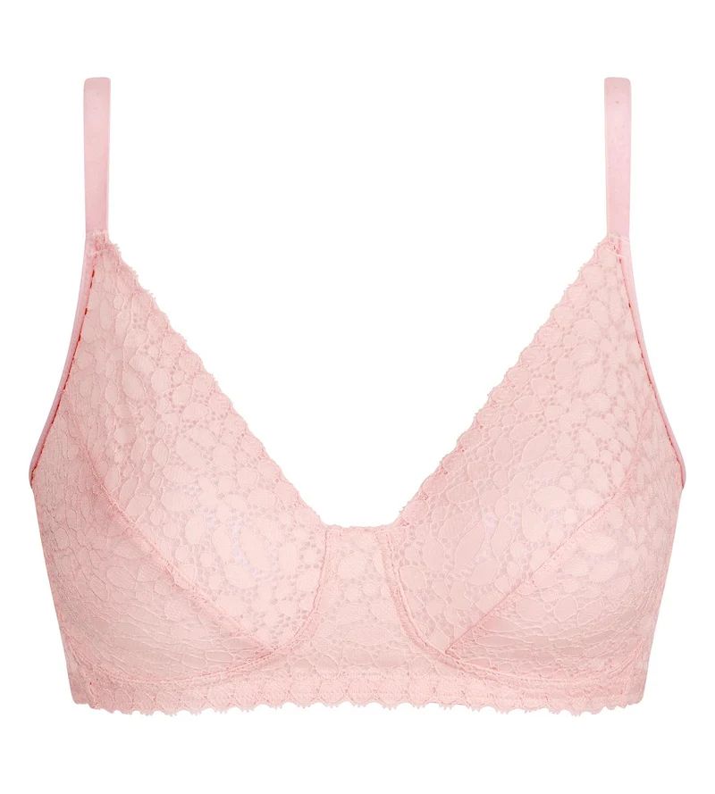 Bügelloser BH in Blütenrosa Daily Dentelle